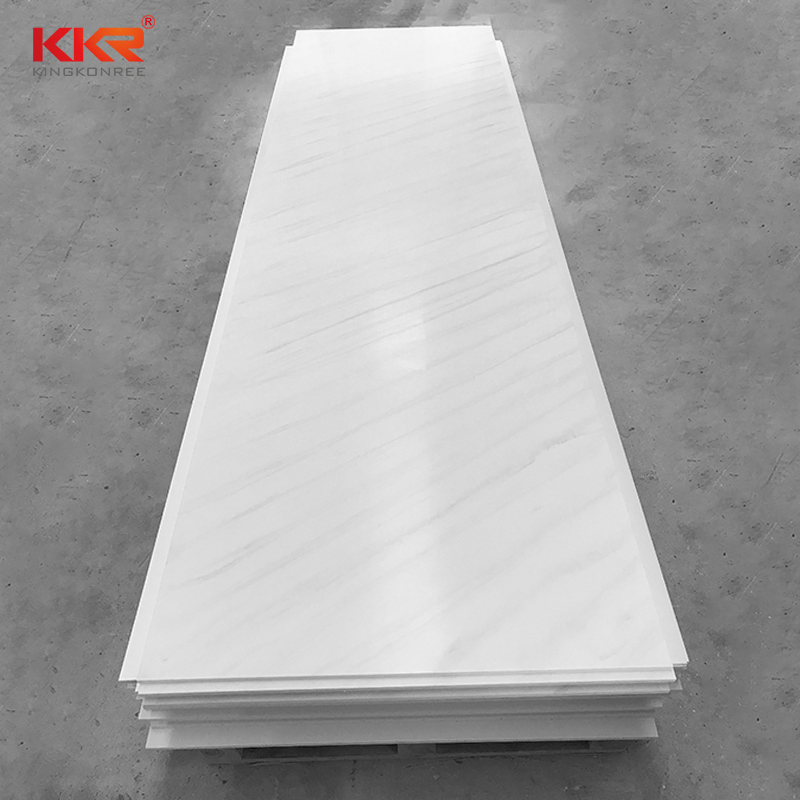 Kkr White Solid Surface Artificial Stone Marble