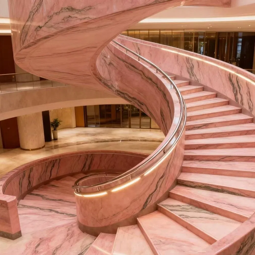 Process-Friendly Customization Joint Seamless Artificial Marble for Indoor Staircase