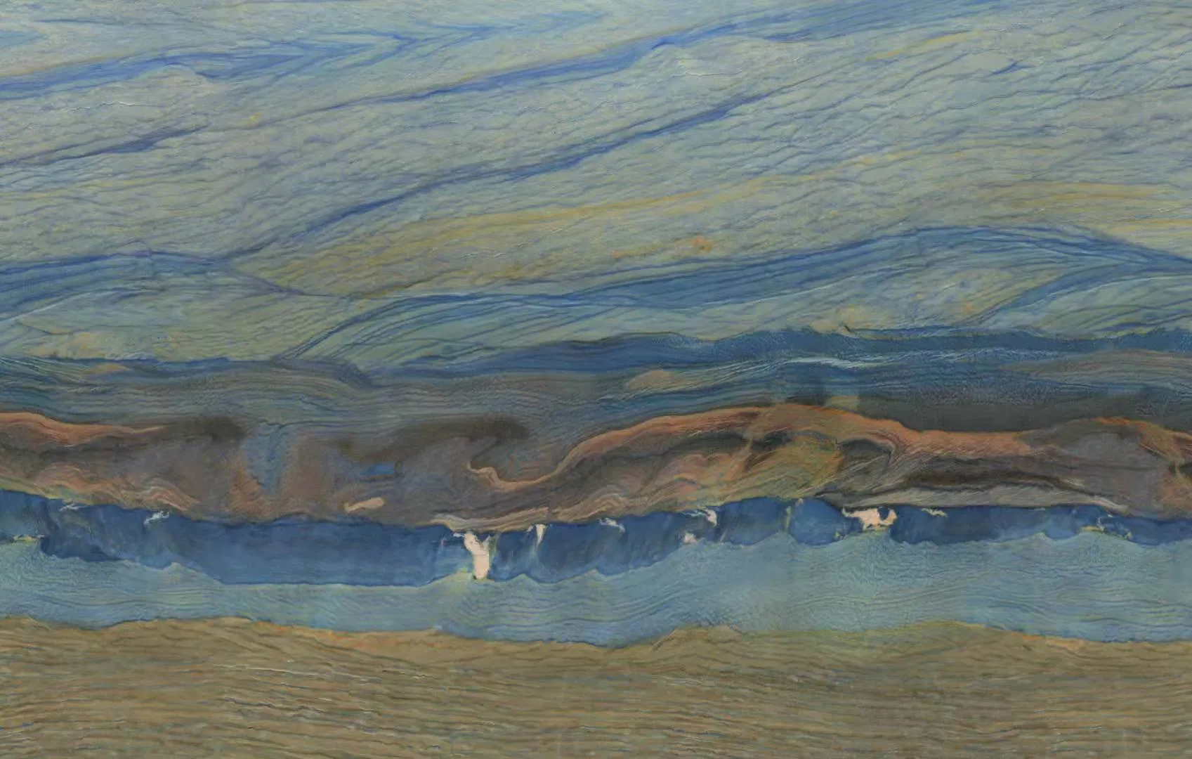 Marble Look Solid Surface Artificial Marble Big Slabs for Wall/ Floor Tiles