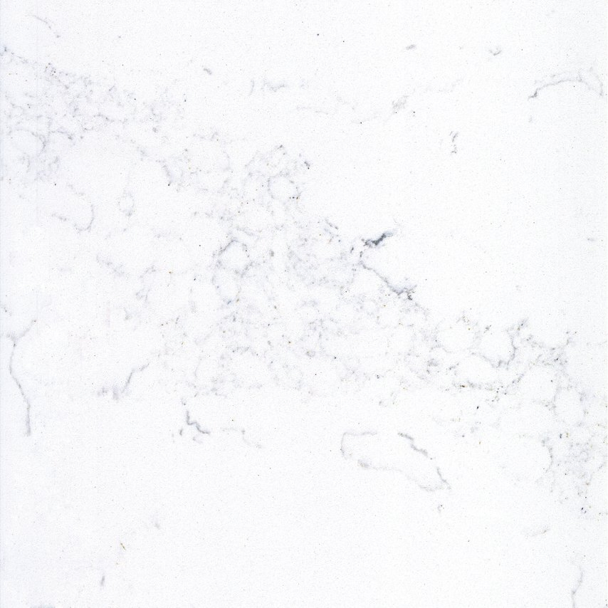 Marble Looking White Veined Artificial Quartz Stone Slab for Kitchen Countertop Desktop