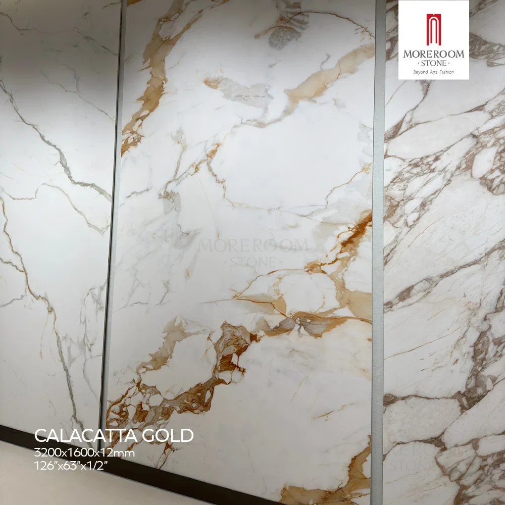 1600X3200mm High Gloss Durable Artificial Marble Sintered Stone Slab