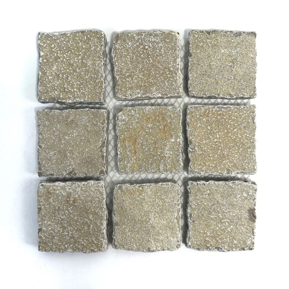 Wholesale Customization Limestone Natural Stone Veneer Paving Basalt Stone Mosaic Outdoor Floor Decoration Stone