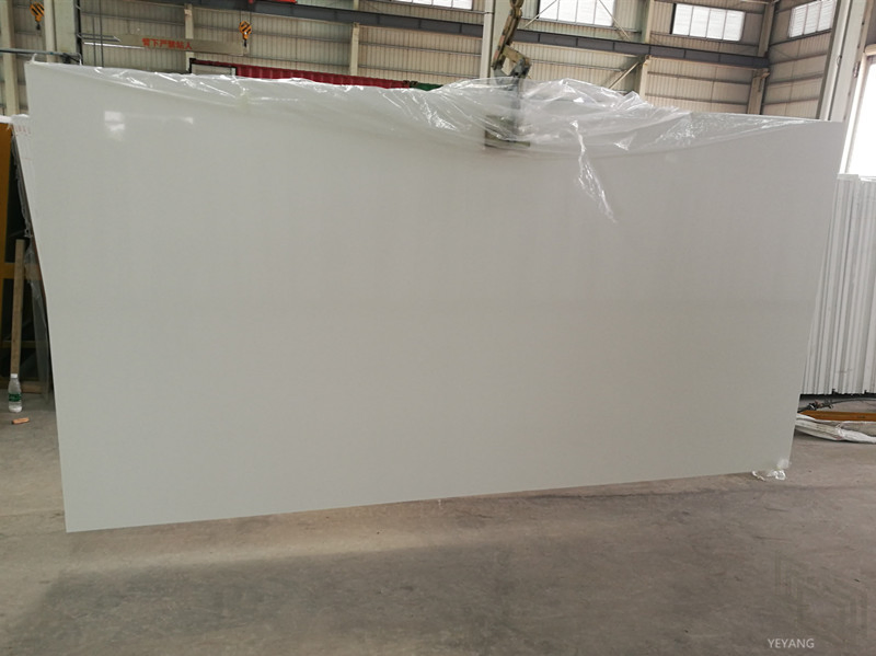 Pure White Artificial Stone Quartz for Slab/Countertop Kitchen/Bathroom Vanity