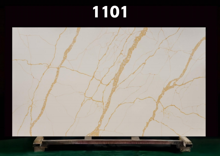 Artificial Quartz Slab Calacatta Gold for Kitchen and Bathroom Countertop