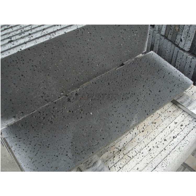 Wall Cladding Stone Black Travertine Volcanic Rock Andesite Basalt Lava Stone Tiles