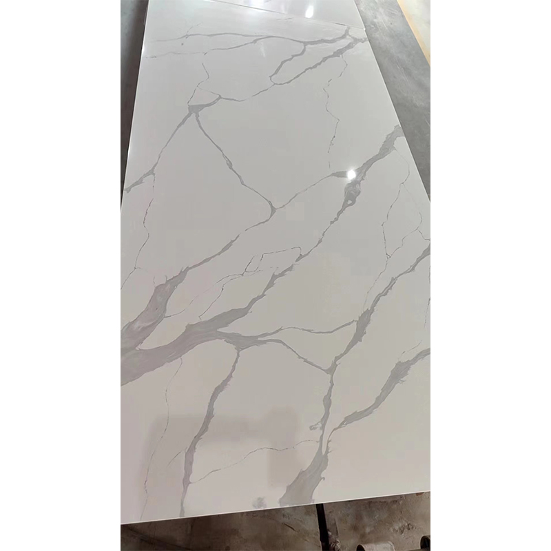 Calacatta White Quartz Artificial Marble Big Slabs for Kitchentop/Countertop/Bathroom/Worktop/Vanity Top Price
