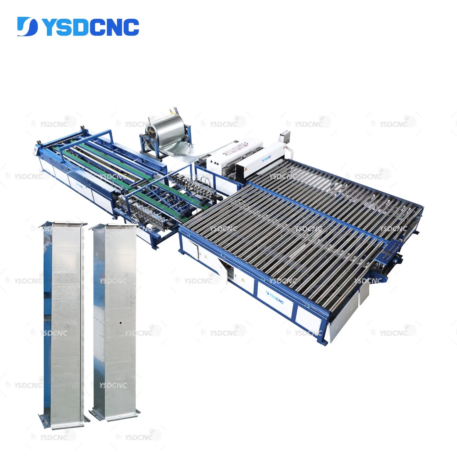Automatic HVAC U-Shape Auto Rectangular Air Duct Production Line 5 Duct Making Machine with Motor Pump Key Component for AC HVAC