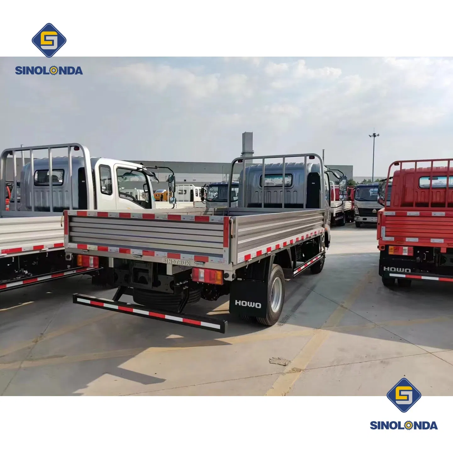Sino Truck HOWO 3-10tons Cargo/Lorry/Van/Sidewall/Fence Trucks 4X2 4X4 HOWO Light/Mini Dropside/Tipper/Dump/Dumper Cargo Truck for Sale/Small