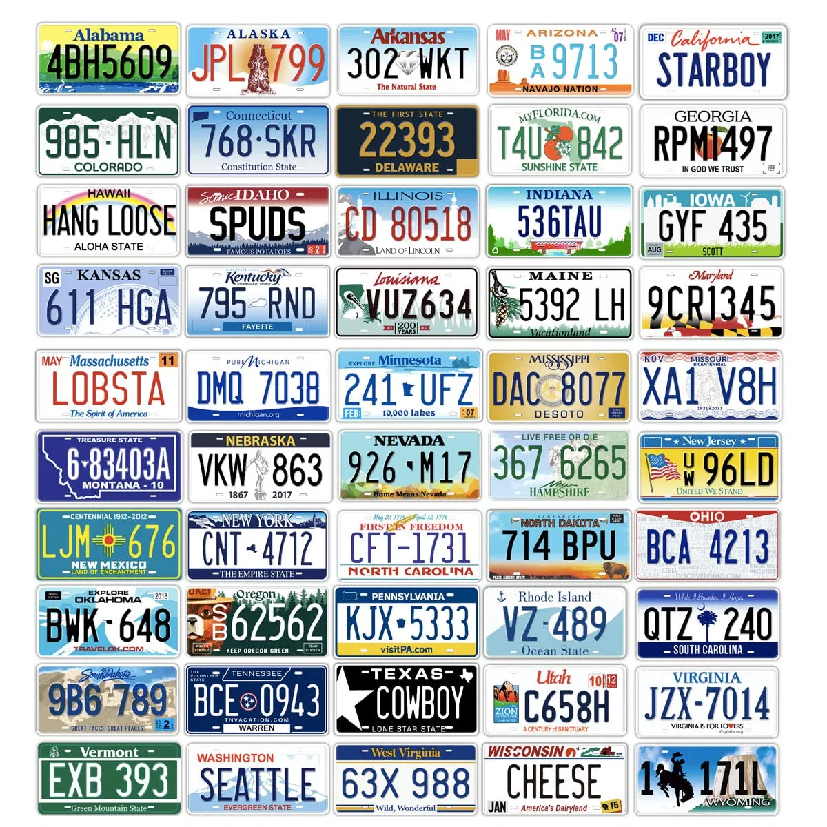 New Product Listing Car Plate Rectangular Aluminum Decorative Car Number Plate for USA Europe Car License Plate