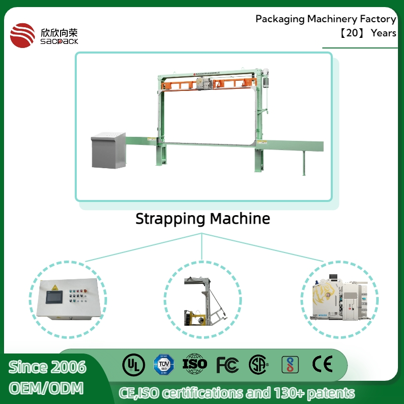 CE ISO Certified 15+ Patent Automatic Pallet Strapping Line Strapping Machine