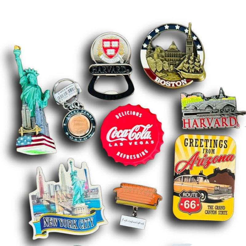 Custom 3D Metal Wood PVC Fridge Magnet Sticker Tourism Souvenir Gifts