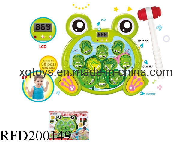 Fighting Playing Set Super Frog Game Plastic B/O Whack-a-Mole
