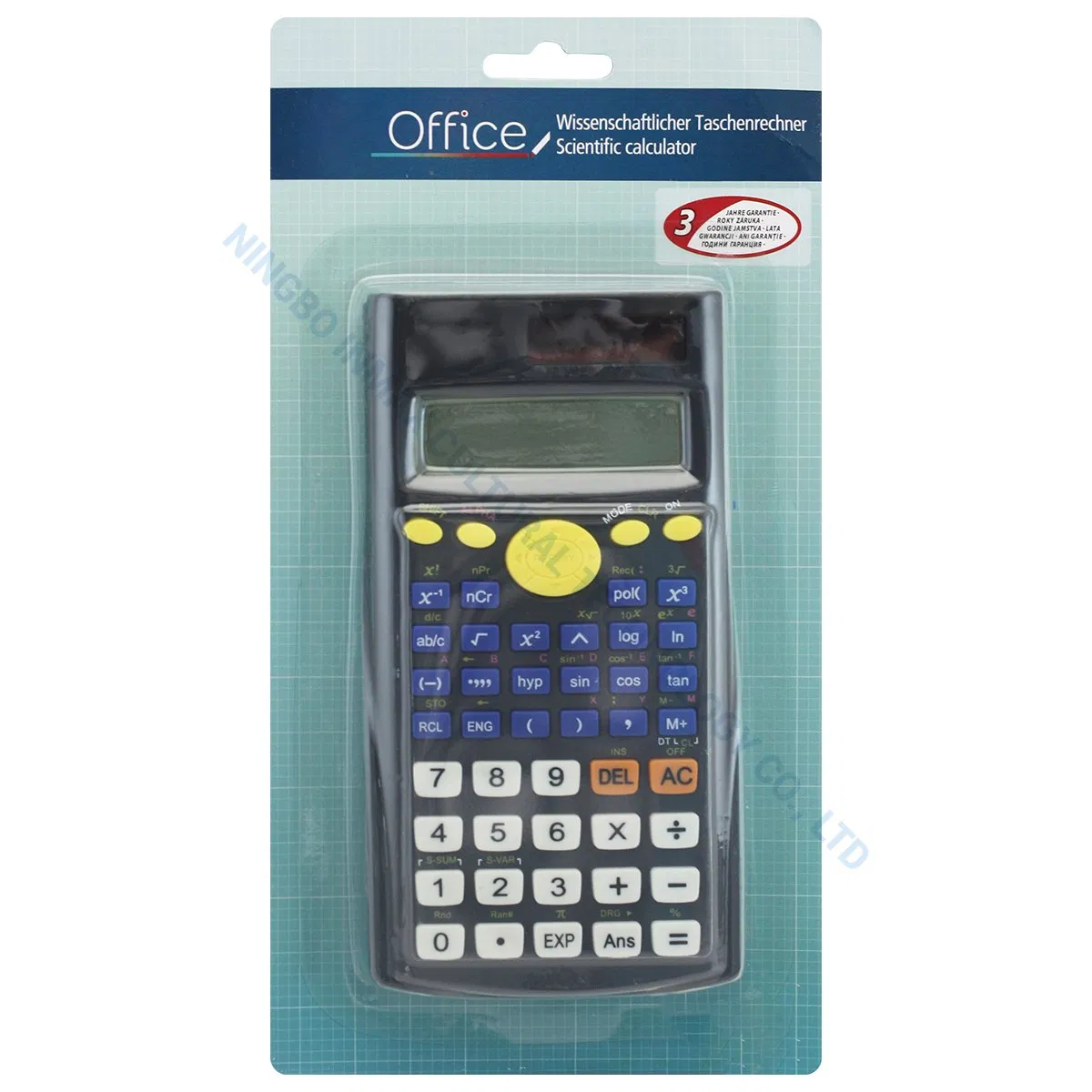 Scientific Calculator with Functions and Solar Power for School &amp; Office (SJ 34112C)