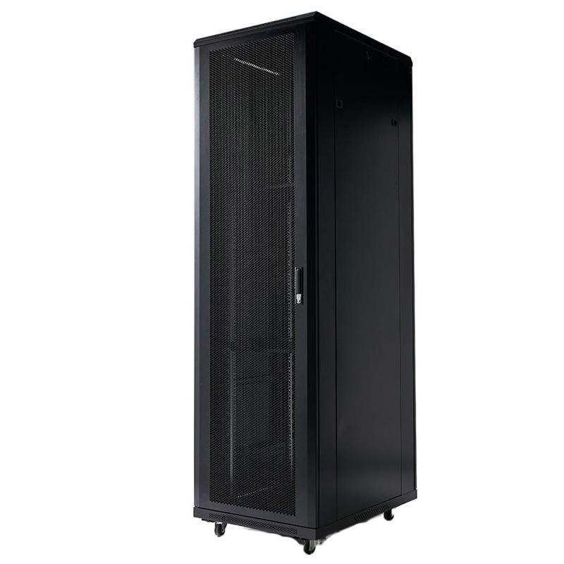 Financial Sector 42u Fireproof Steel Rack with Audit Trail Compliance &amp; Dual Power Feeds