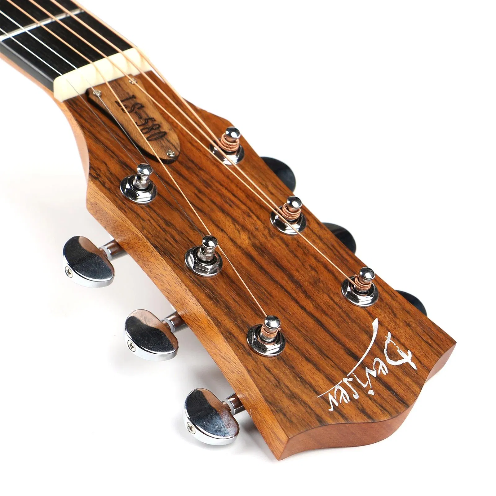 New Product Listing 40 Inch Sound Hole Desiqn Folk Acoustic Guitar with Side Hollow and Arm-Rest Acoustic Guitar