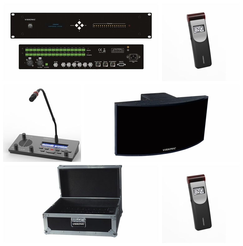 Conference Room Solution 64 Channels Interpreter Desk Translation Unit