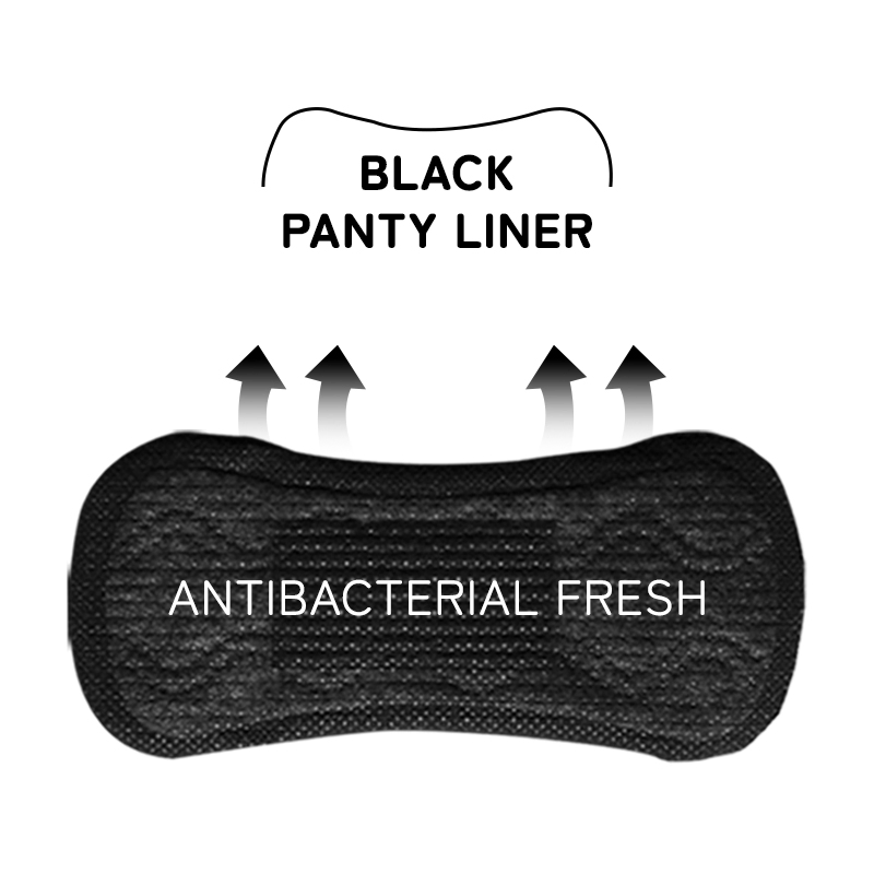 New Product Listing! Bamboo Charcoal Adl Lady Ladies 155mm Pads Sanitary Napkins Pads Panty Liner for Middle East Market Women Blood Phobia Population