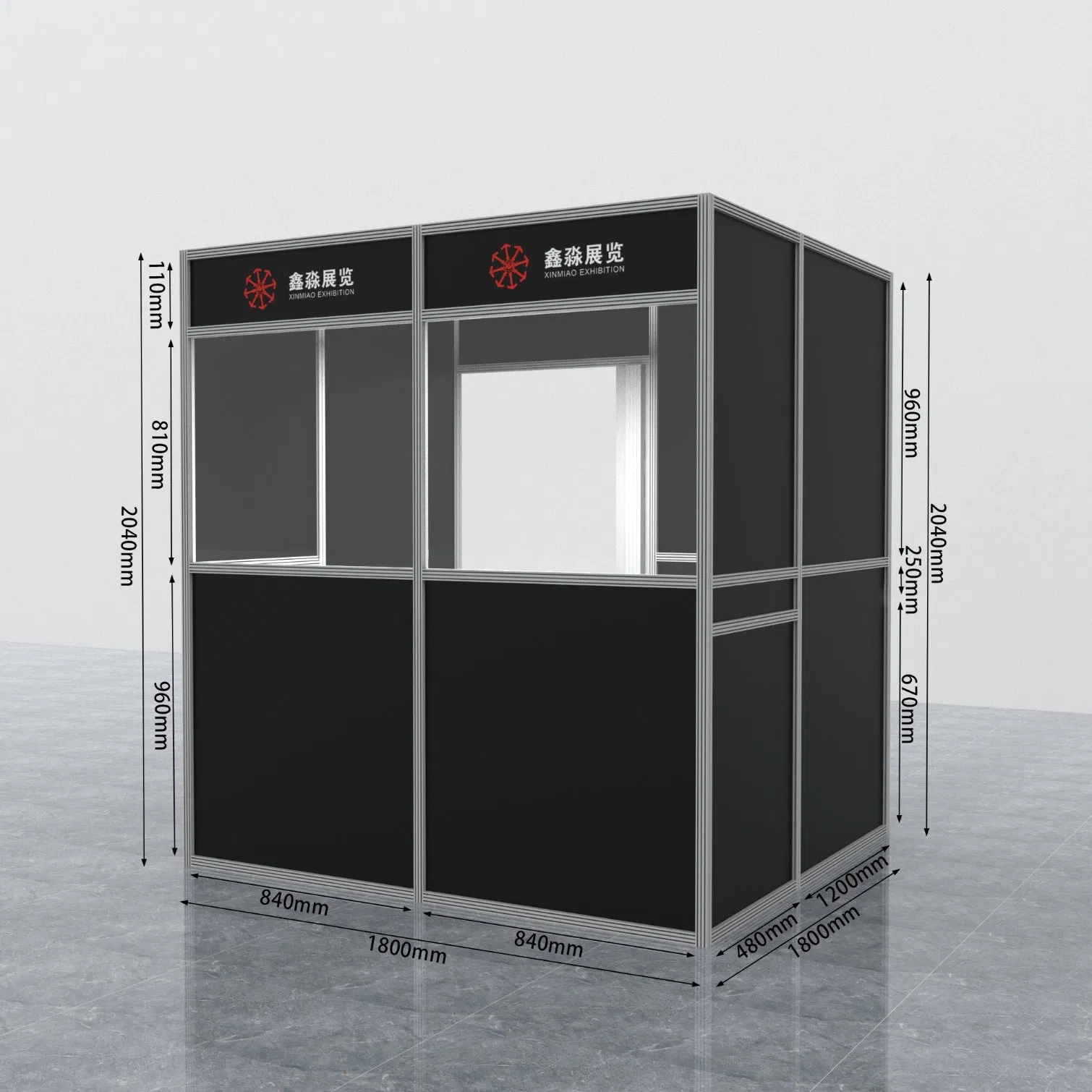 Assemble Translator Room, Translators Cubicle, Interpreting Booth for Conferenc in a Meeting Room