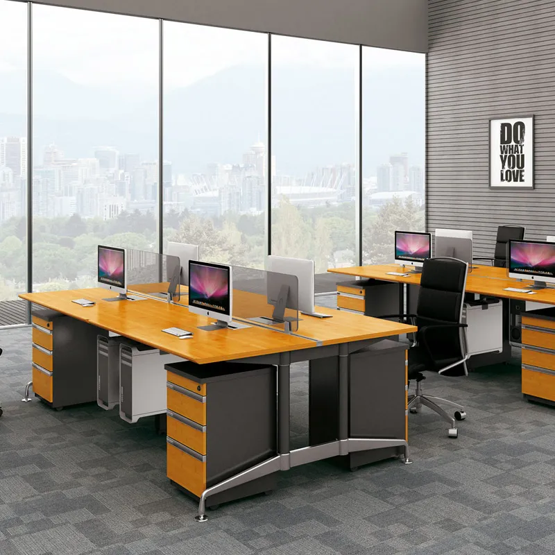Hot Sale Promotion Contract Melamine Staff Workstation (VOGUE-S-05-1X4)