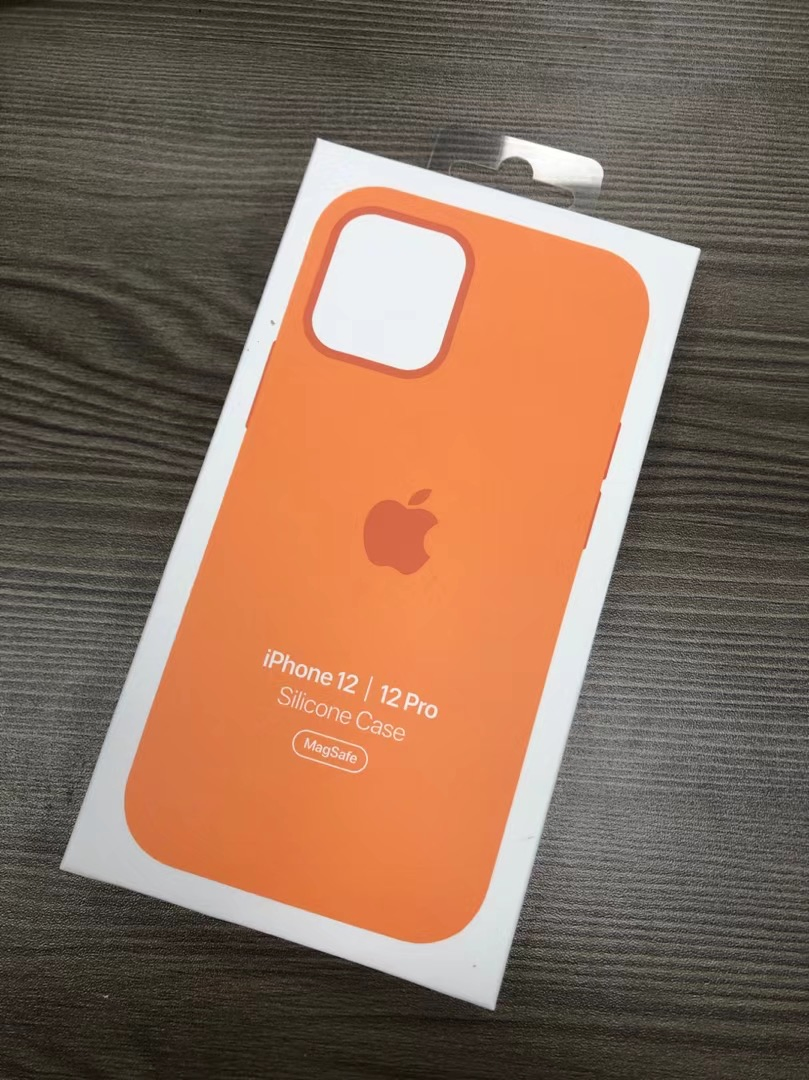 New Original Phone Liquid Silicone Case with Magsafe - Kumquat Plum Deep Navy Cyprus Green Pink for iPhone 12mimi/ 12/12 PRO/12 PRO Max in Official Website