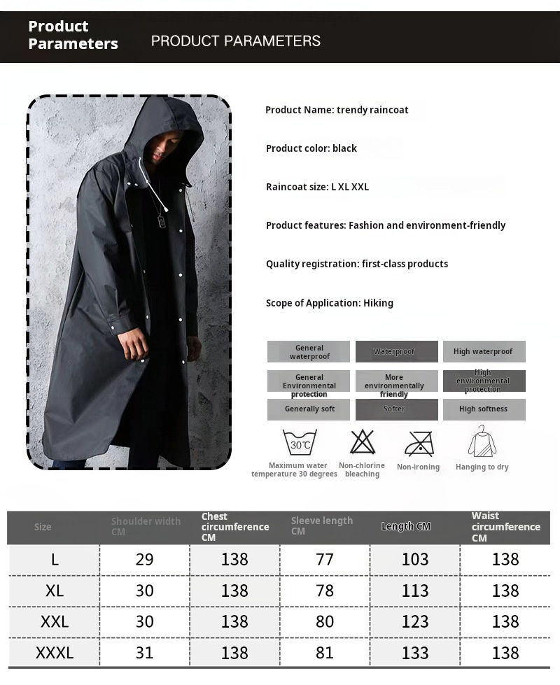 Custom Logo Waterproof Hooded Raincoat for Outdoor Tourism Adventures