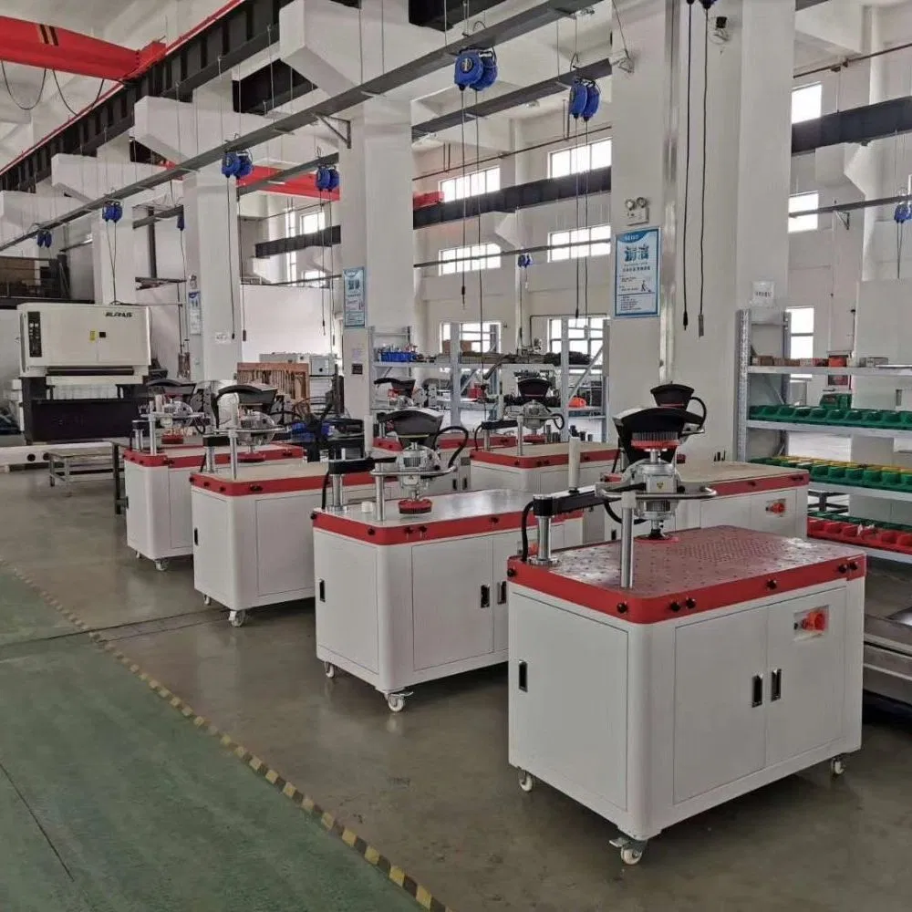 Nice Appearance Manual Deburring Machine Polishing Machine with Schneider VFD Rotatable Two Grinding Heads Adjustable Speed Patent Design