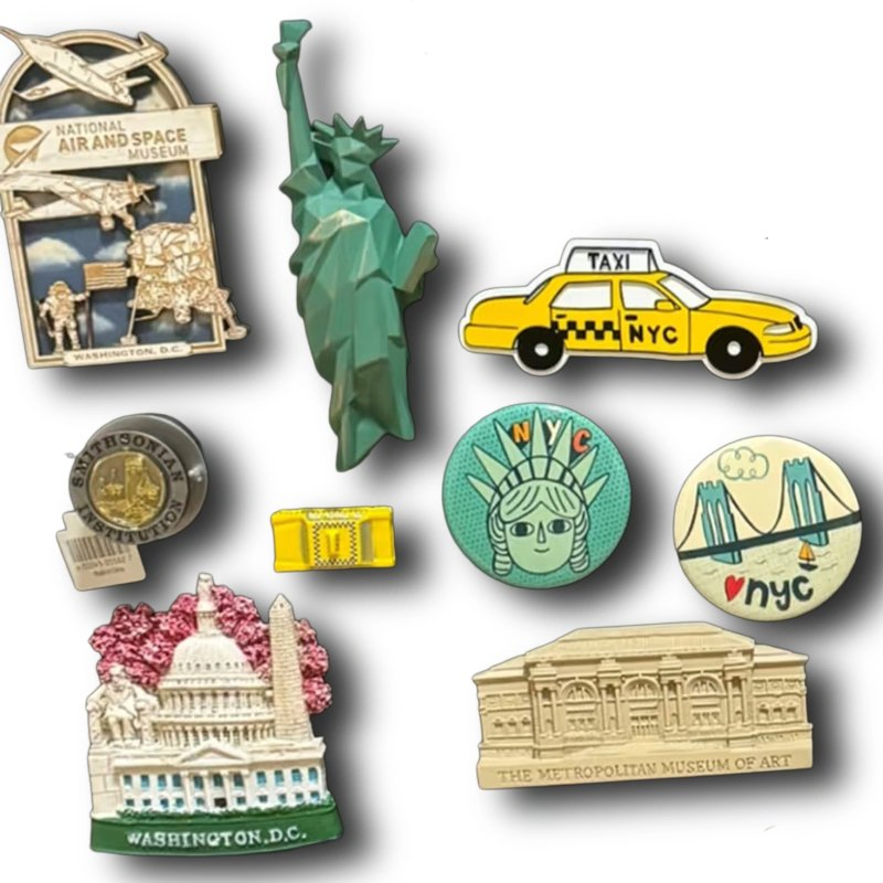 Custom 3D Metal Wood PVC Fridge Magnet Sticker Tourism Souvenir Gifts