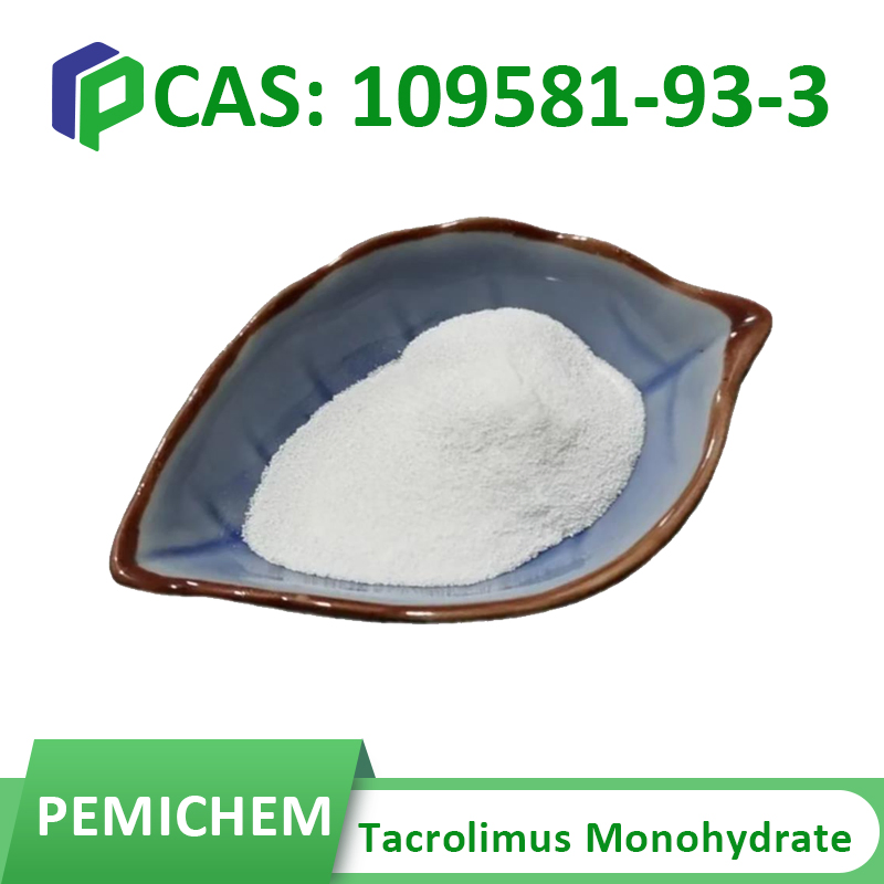 Shanghai Pemichem Lab Supply GMP Factory with High Purity 99% Fk-506 Tacrolimus Monohydrate Powder CAS 109581-93-3