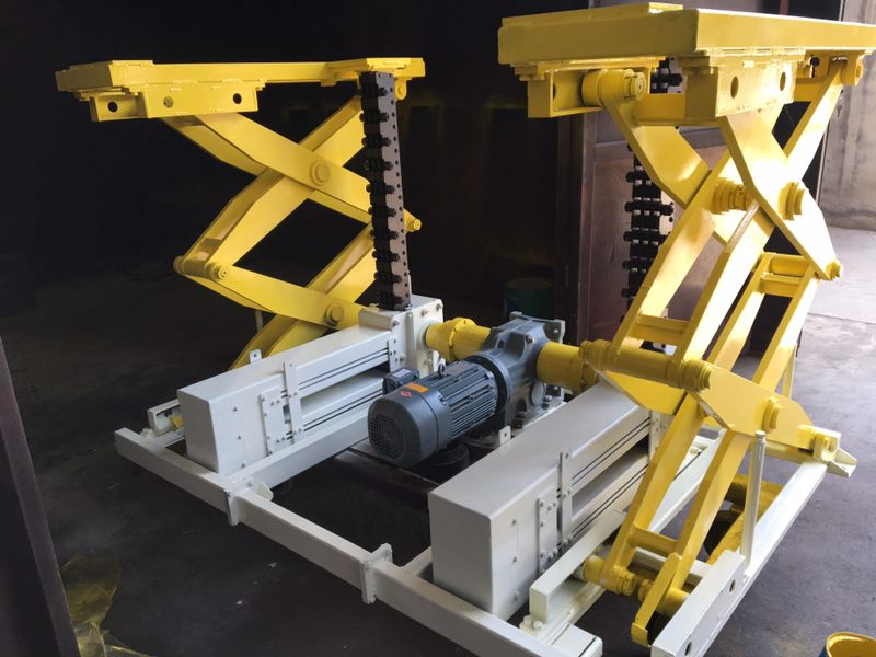 Rigid Chain Scissor Lift Table ODM 27A with National Invention Patent (ZL201010218464.1)