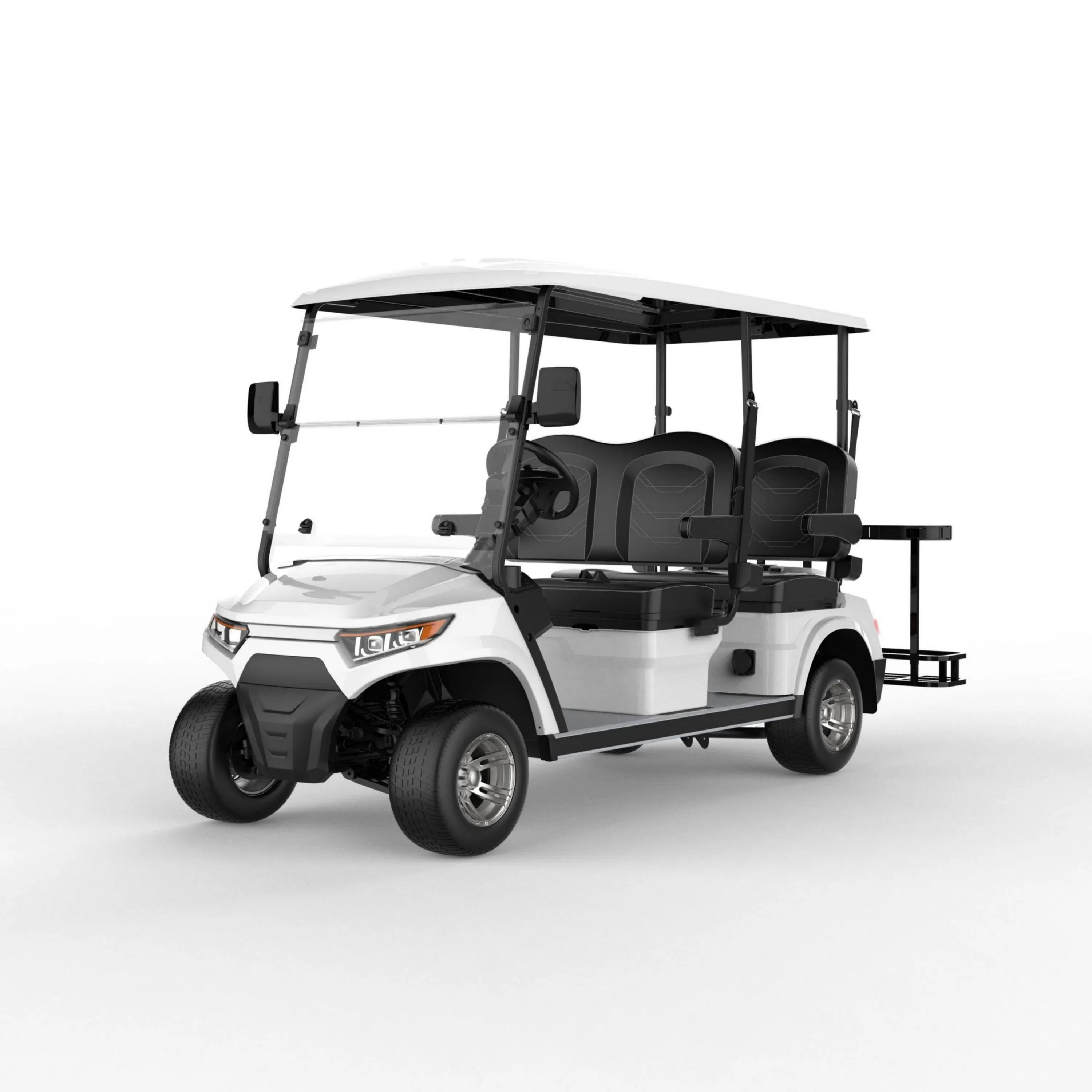Four Golf Bag Rack Golf Cart with 4 Passengers Forward Facing