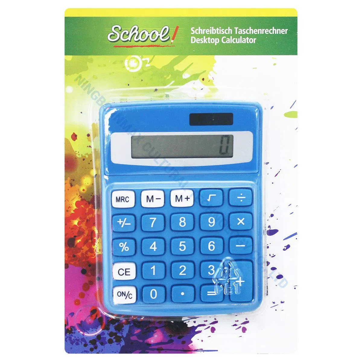 Durable ABS Plastic Scientific Financial Colorful 12 Digit Desktop Calculator (SJ 34113)