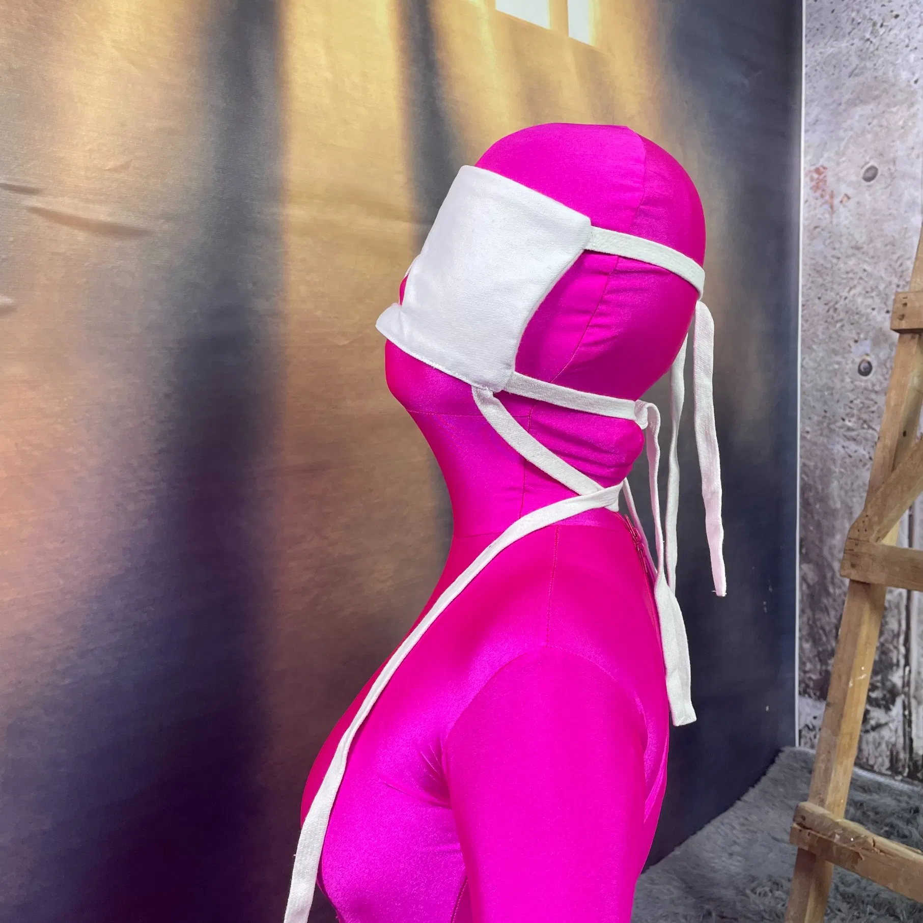 Slave Games for Adult Mask Sexy Lingerie Open Nose Eyes Mask Bondage Headgear Cosplay Bdsm Costume Kit