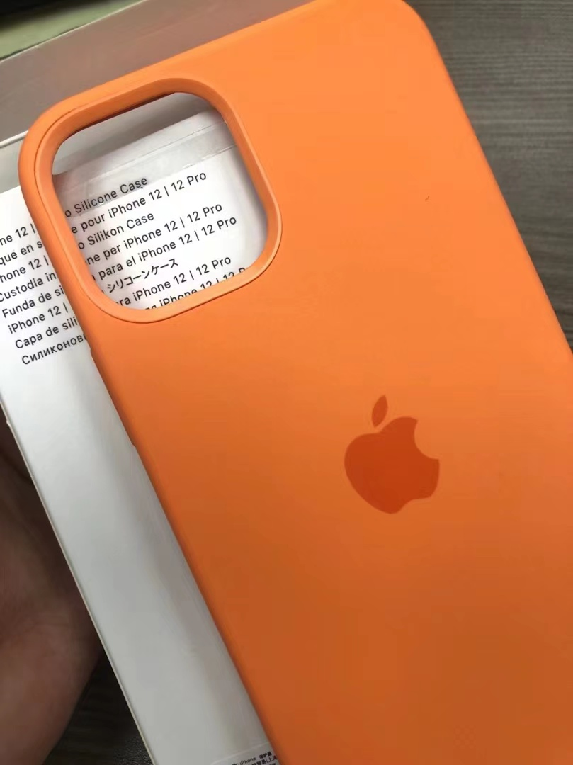 New Original Phone Liquid Silicone Case with Magsafe - Kumquat Plum Deep Navy Cyprus Green Pink for iPhone 12mimi/ 12/12 PRO/12 PRO Max in Official Website