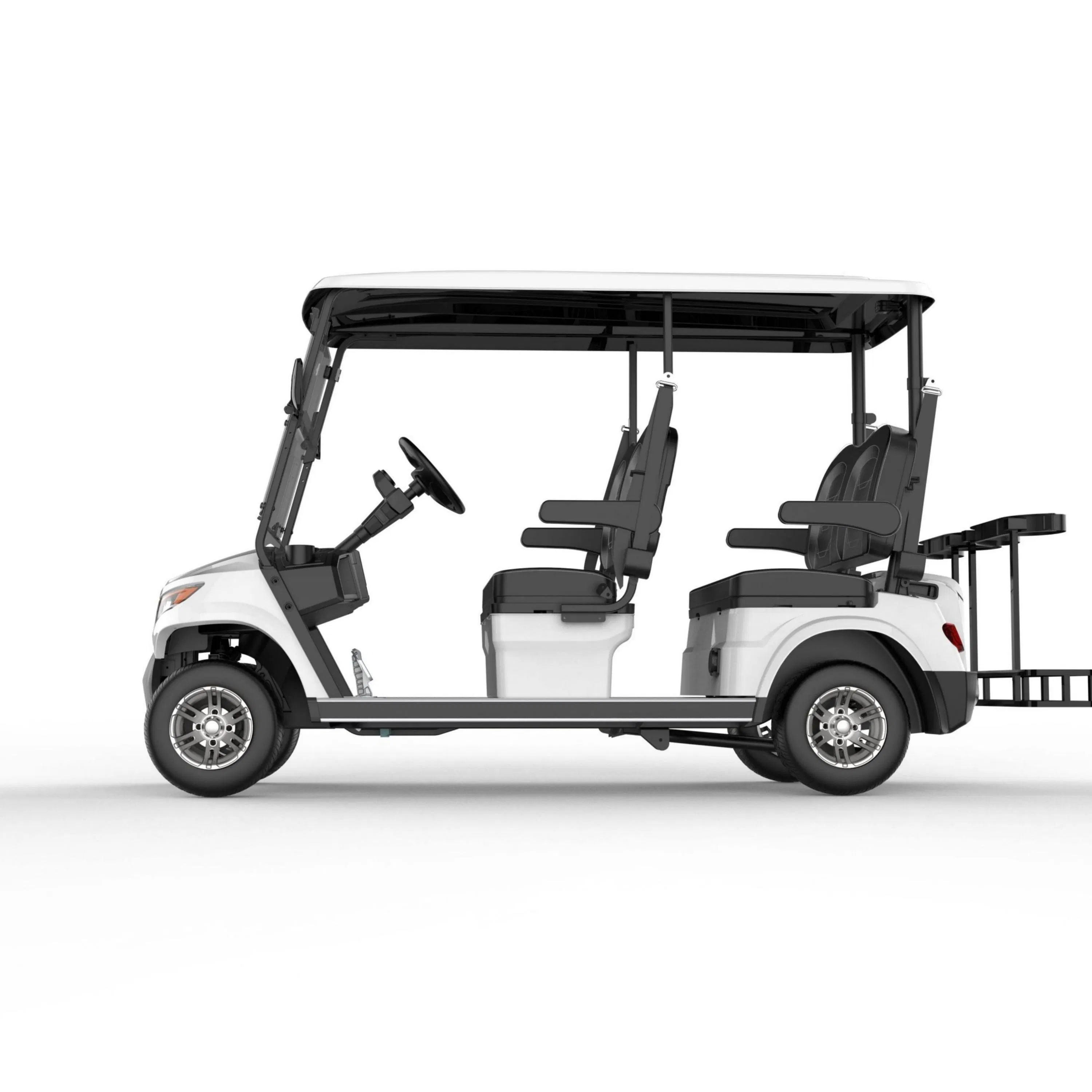Four Golf Bag Rack Golf Cart with 4 Passengers Forward Facing