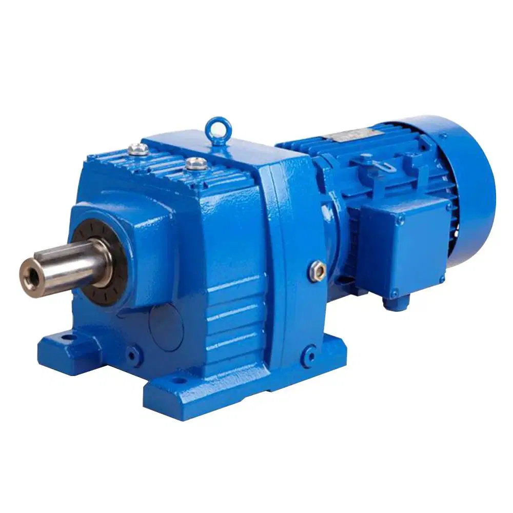 R Series Industrial Electric Helical Gearbox Iron Material Motor for Speed Reduction in Machinery