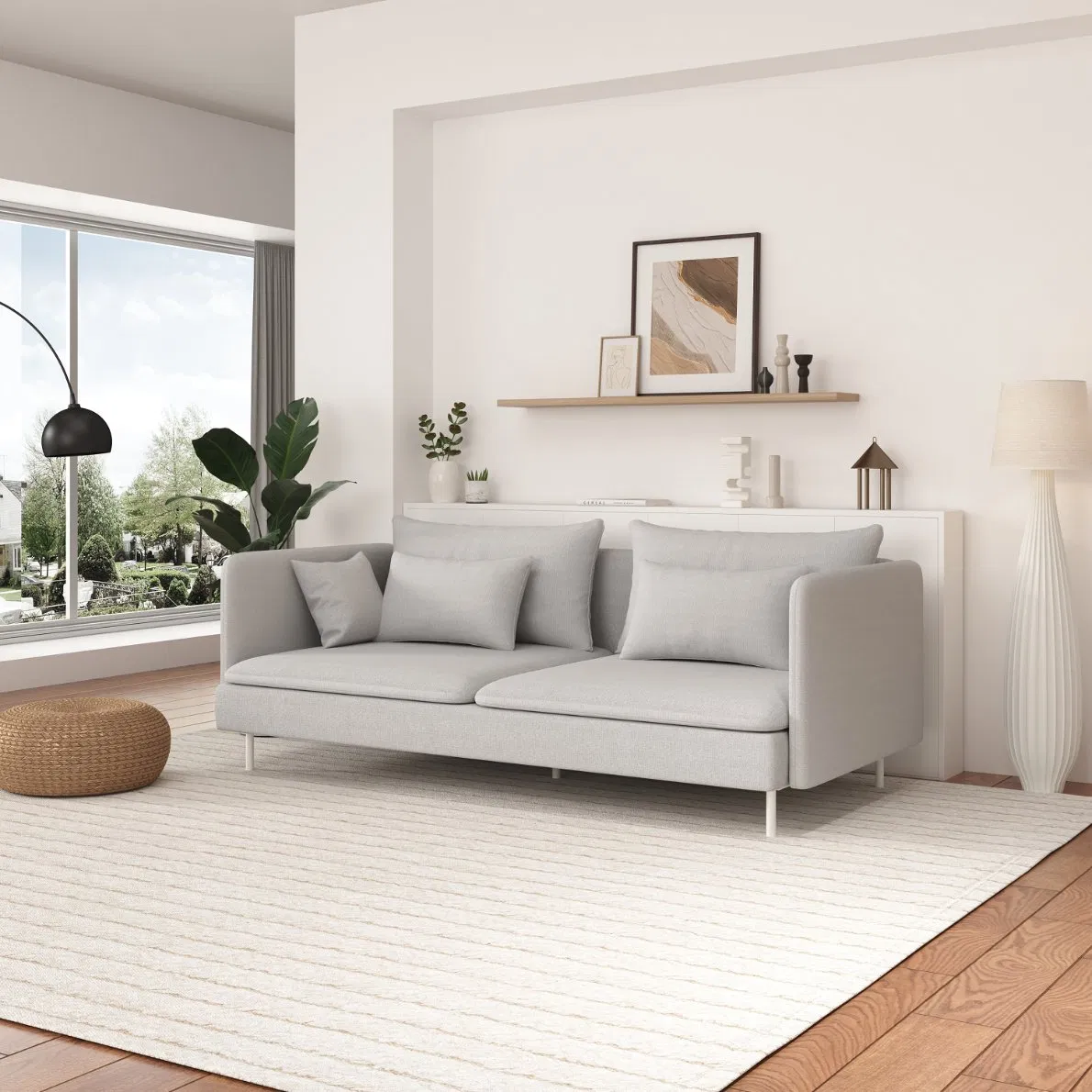 Memory Foam Lumbar Home Sofa Compact Size Viral Comfortable Sofa Trendy Patent Design Living Room Sofa