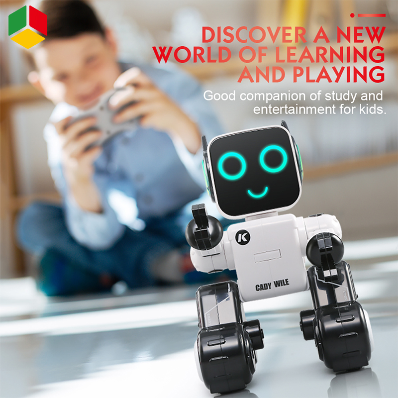 QS Wholesale New Children Intelligent Remote Voice-Controlled Smart Robot Interactive Recording Touch Function Piggy Bank Kids Financial Learning Robot Toys
