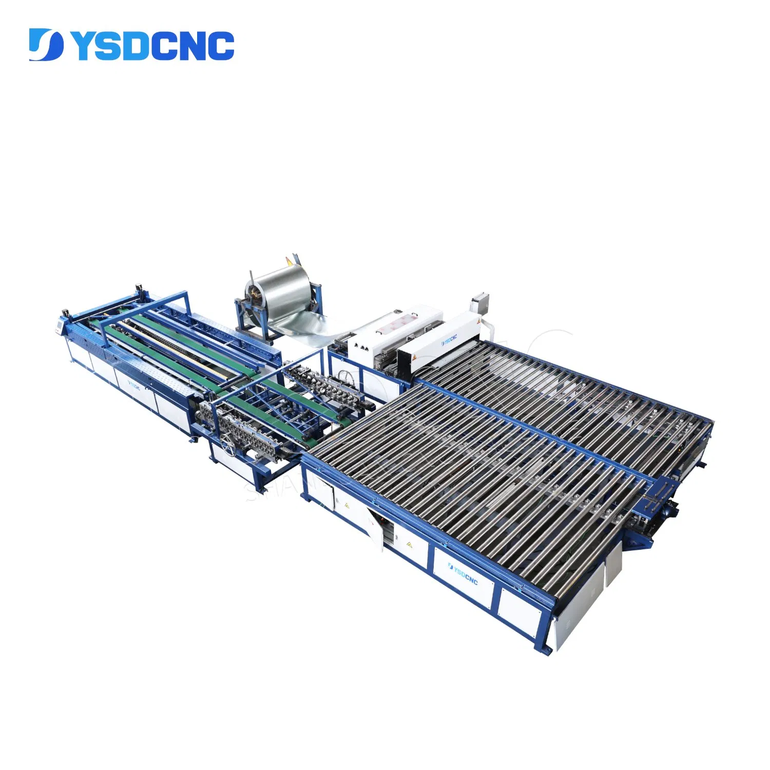 Automatic HVAC U-Shape Auto Rectangular Air Duct Production Line 5 Duct Making Machine with Motor Pump Key Component for AC HVAC