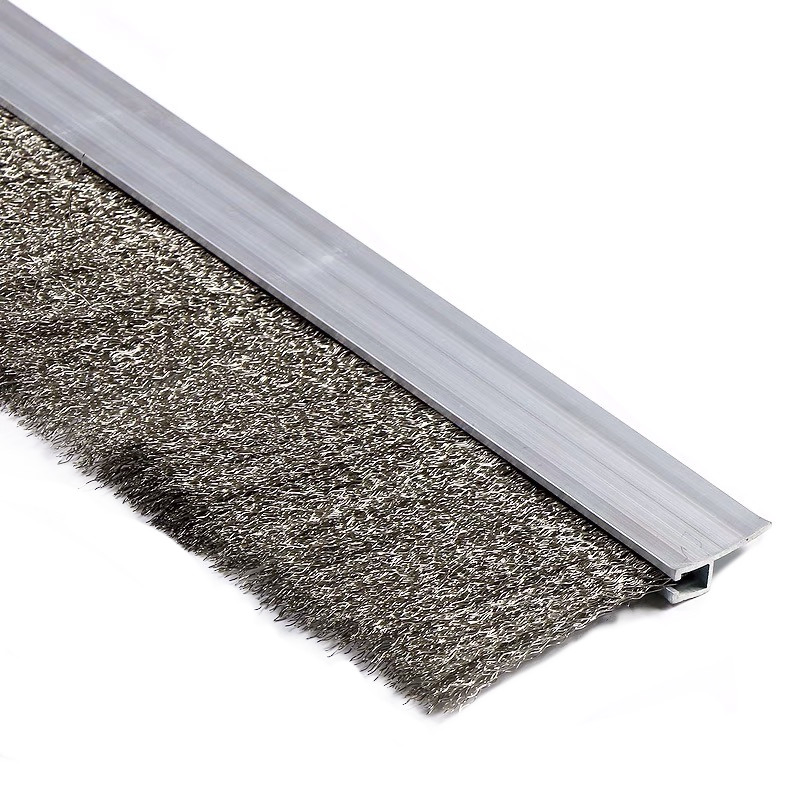 New Product Listing Factory Customized Abrasive Steel Crimped Wire Strip Brush with Grit