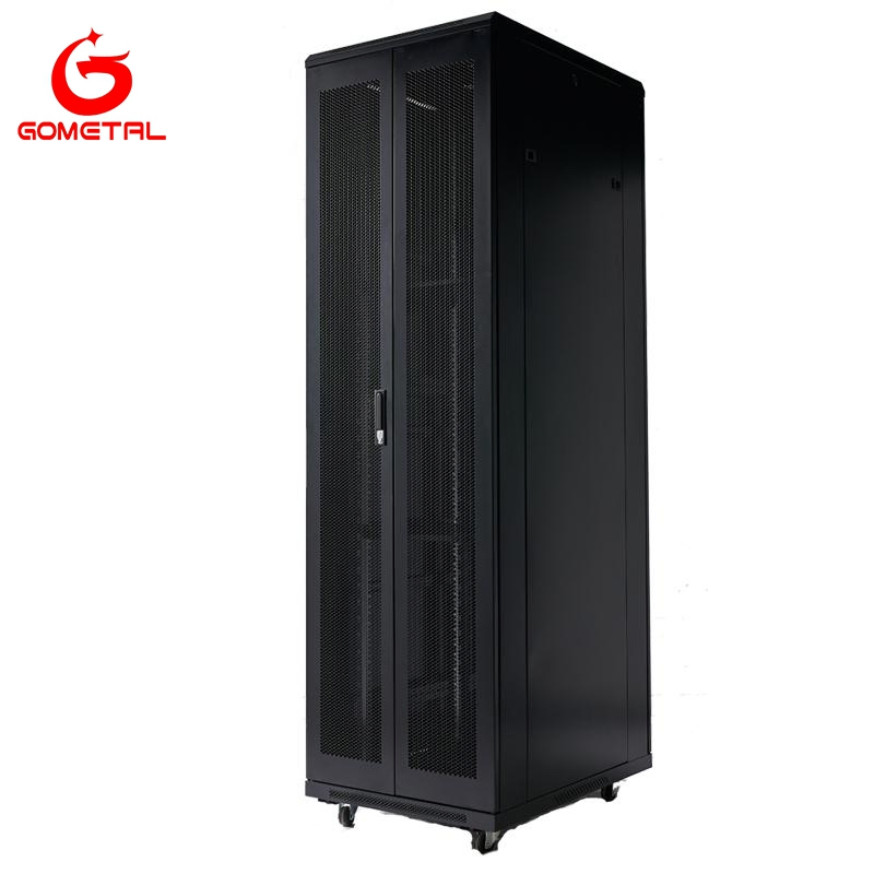 Financial Sector 42u Fireproof Steel Rack with Audit Trail Compliance &amp; Dual Power Feeds