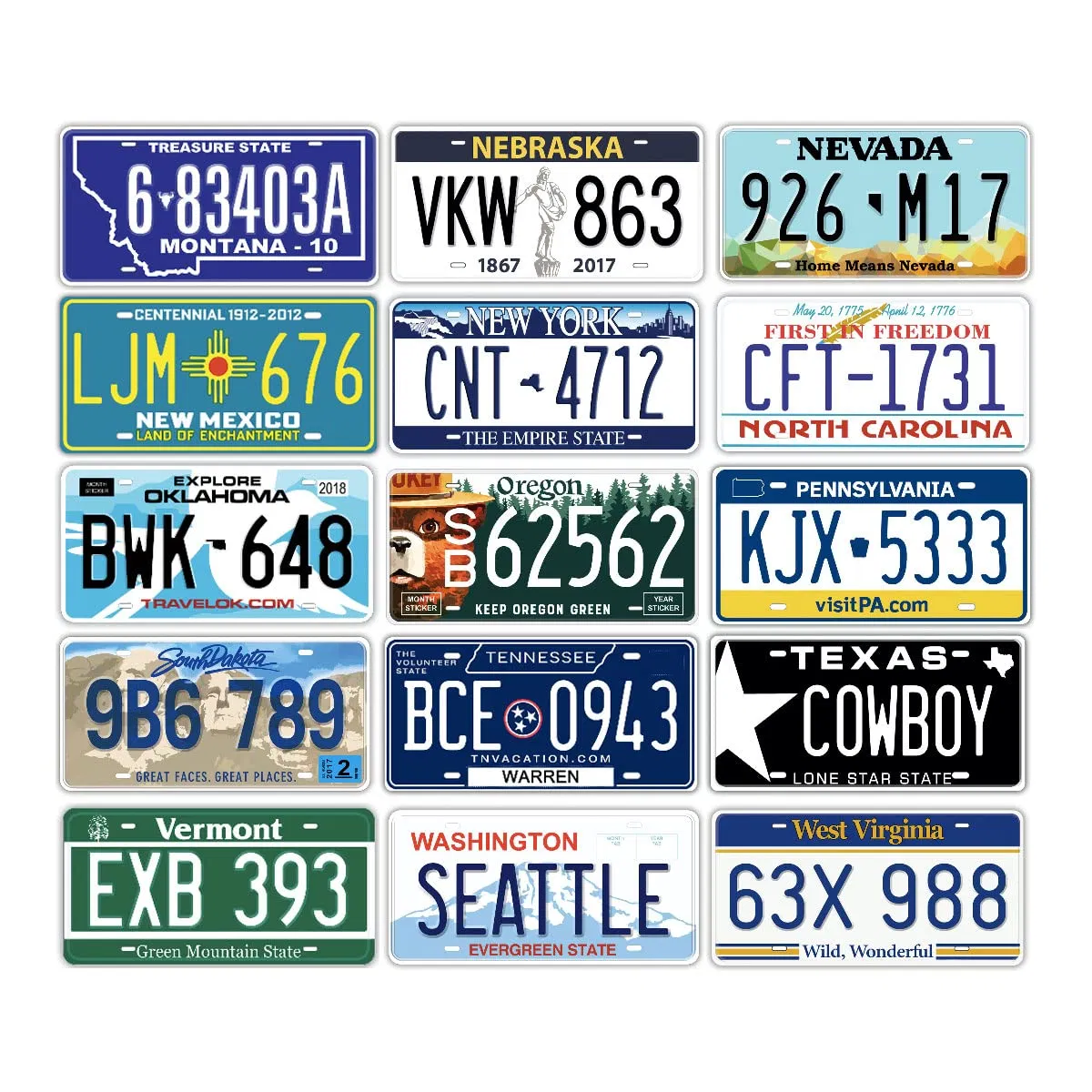 New Product Listing Car Plate Rectangular Aluminum Decorative Car Number Plate for USA Europe Car License Plate
