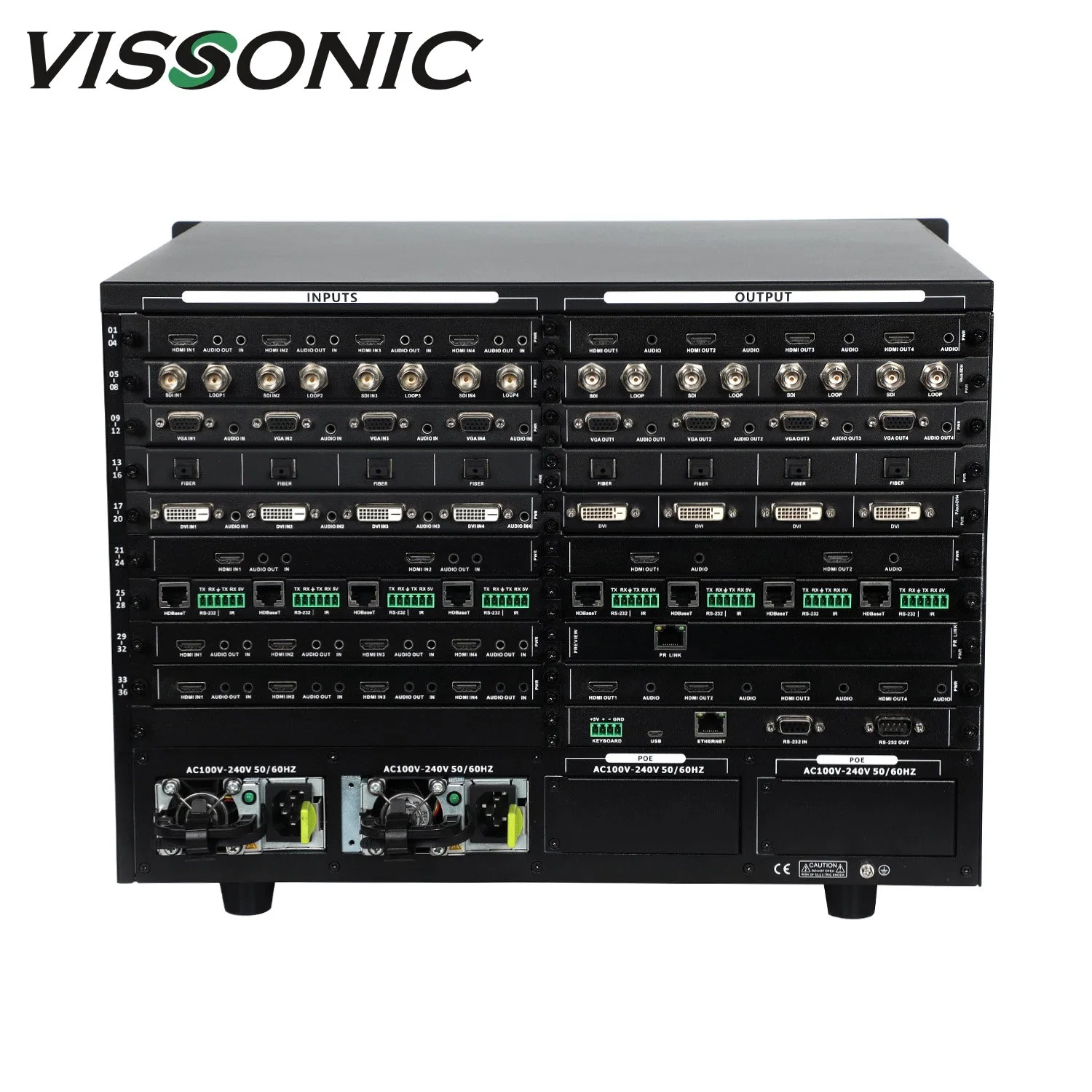 X9 Series Ultra-High Bandwidth LCD/LED Seamless Videowall Processor Support Multi-Window Matrix Switcher