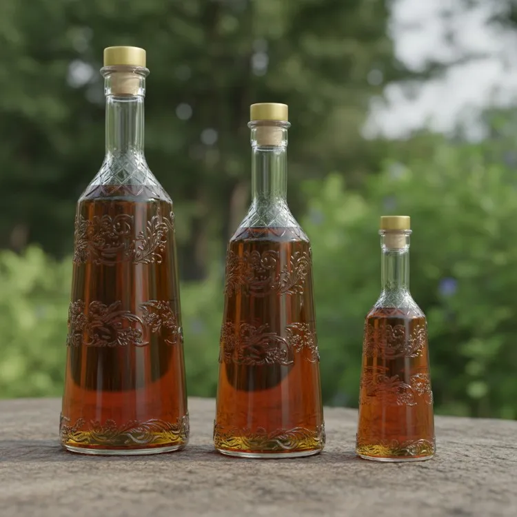 Exquisite Glass Liquor Bottle