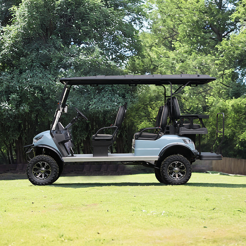 Six Passengers 4+2 Golf Car with Lithium Battery 5 Years Warranty for Sale