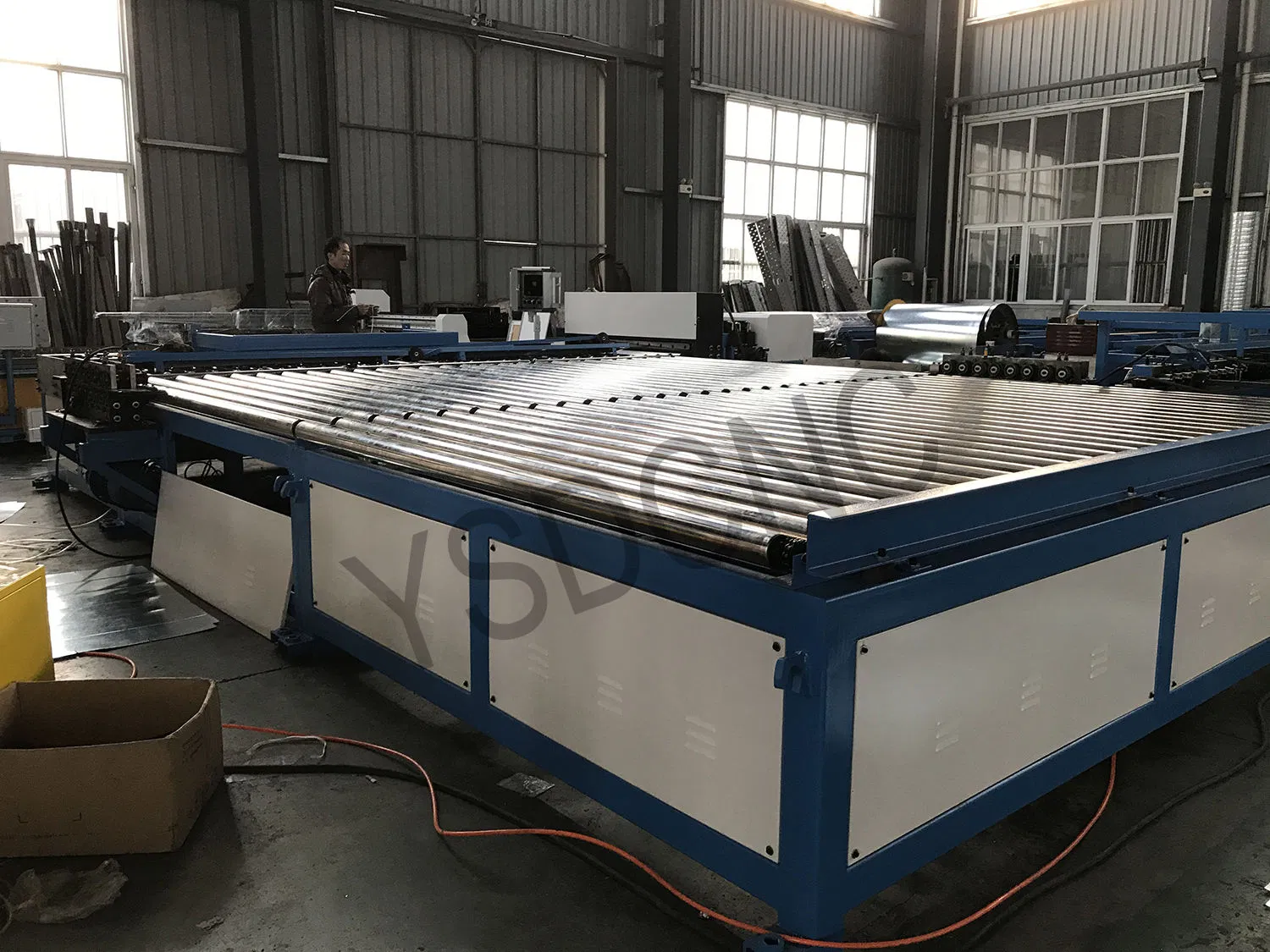 High Quality Square Galvanized Sheet Metal Steel Pipe Duct Making Machine / Duct Manufacture Auto Line/Automatic HVAC Rectangular Duct Line V for Sale