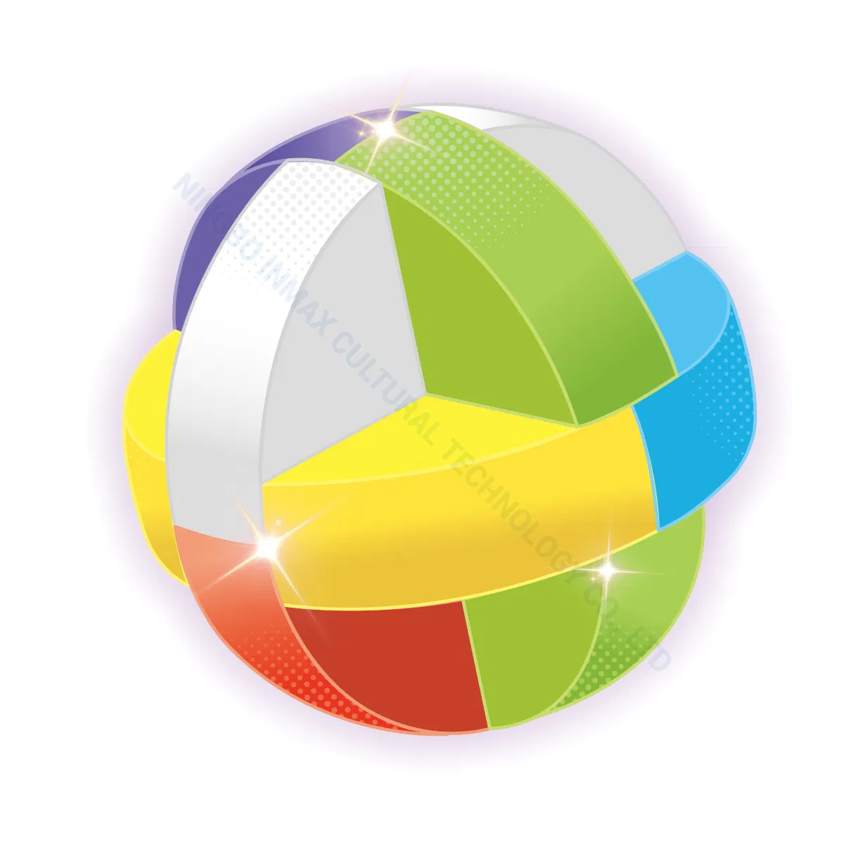 Luban Ball 3D Building Block Eraser with Traditional Chinese Puzzle Toy &amp; Stationery in One (SE 24165E-1XK)