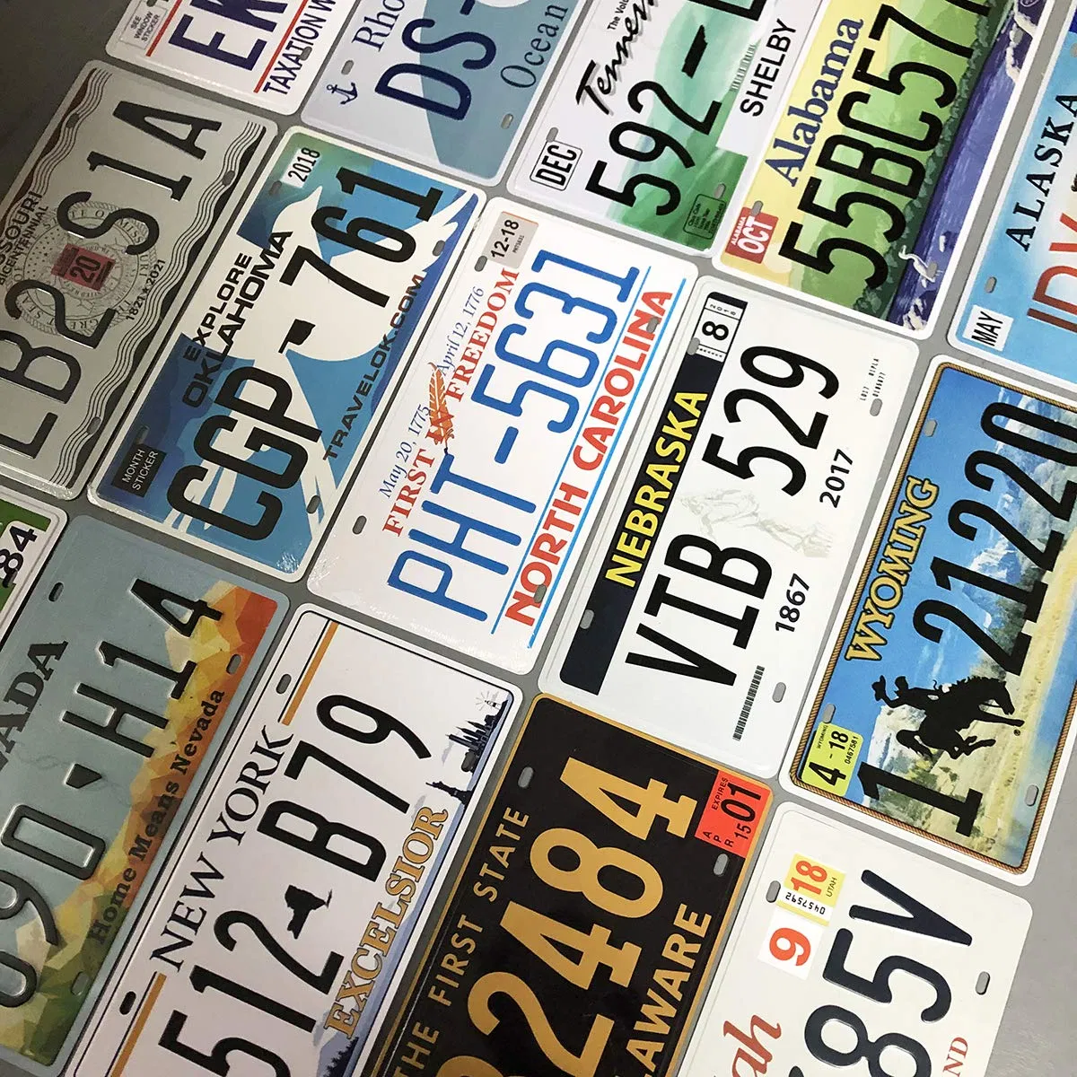 New Product Listing Car Plate Rectangular Aluminum Decorative Car Number Plate for USA Europe Car License Plate
