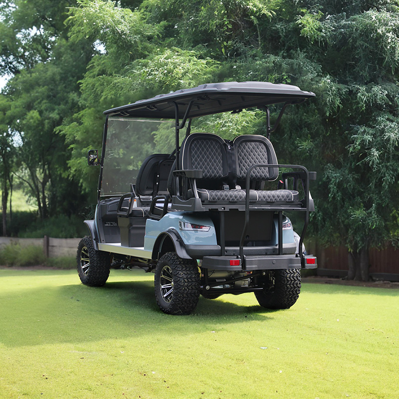 Six Passengers 4+2 Golf Car with Lithium Battery 5 Years Warranty for Sale