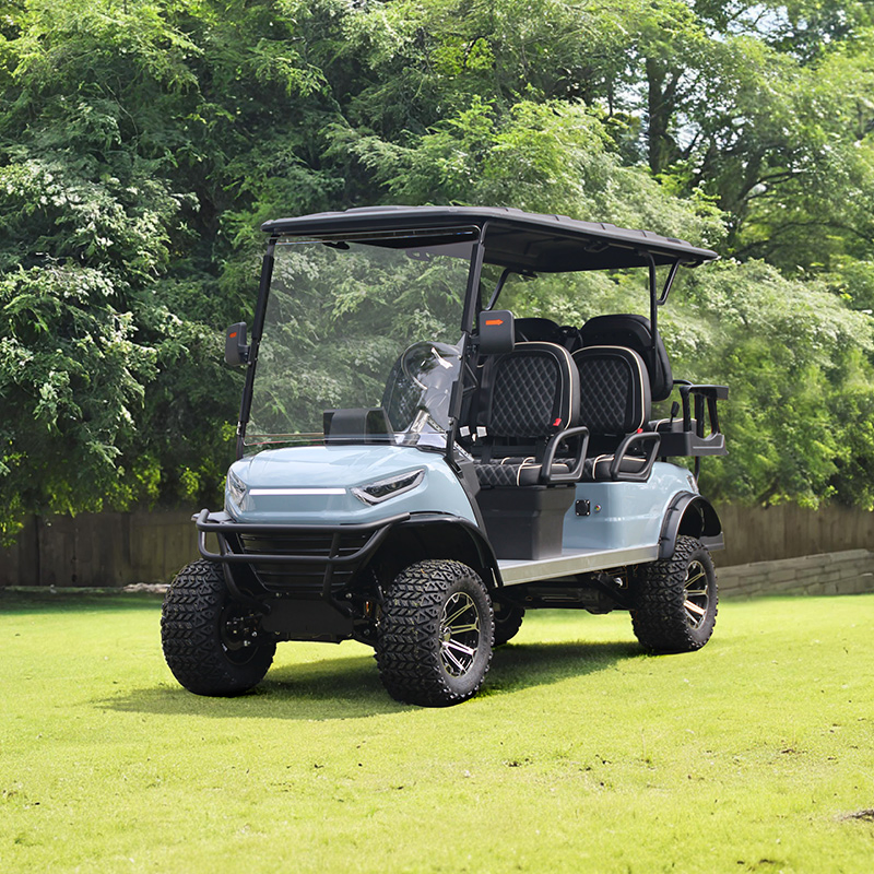 Six Passengers 4+2 Golf Car with Lithium Battery 5 Years Warranty for Sale