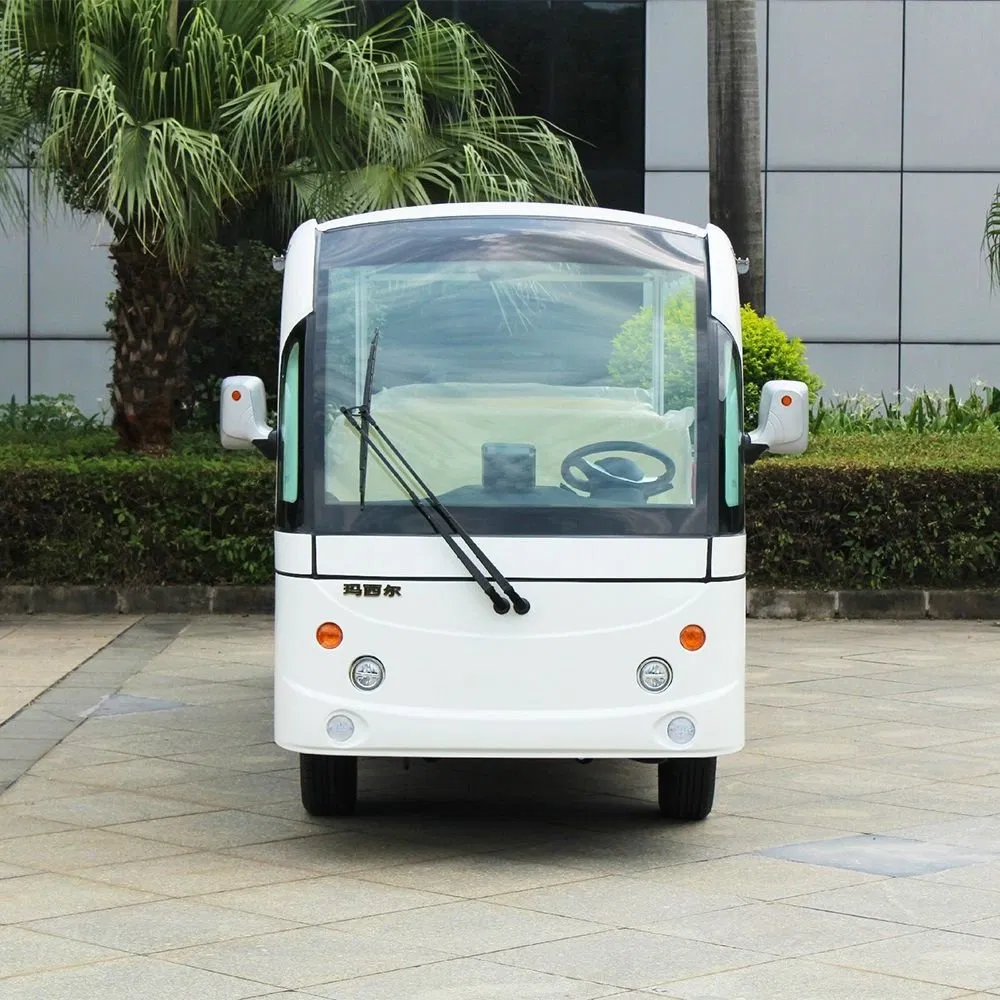 14-Seats Electric Sightseeing Car for Airport School Tourism Reception Shuttle Bus CE